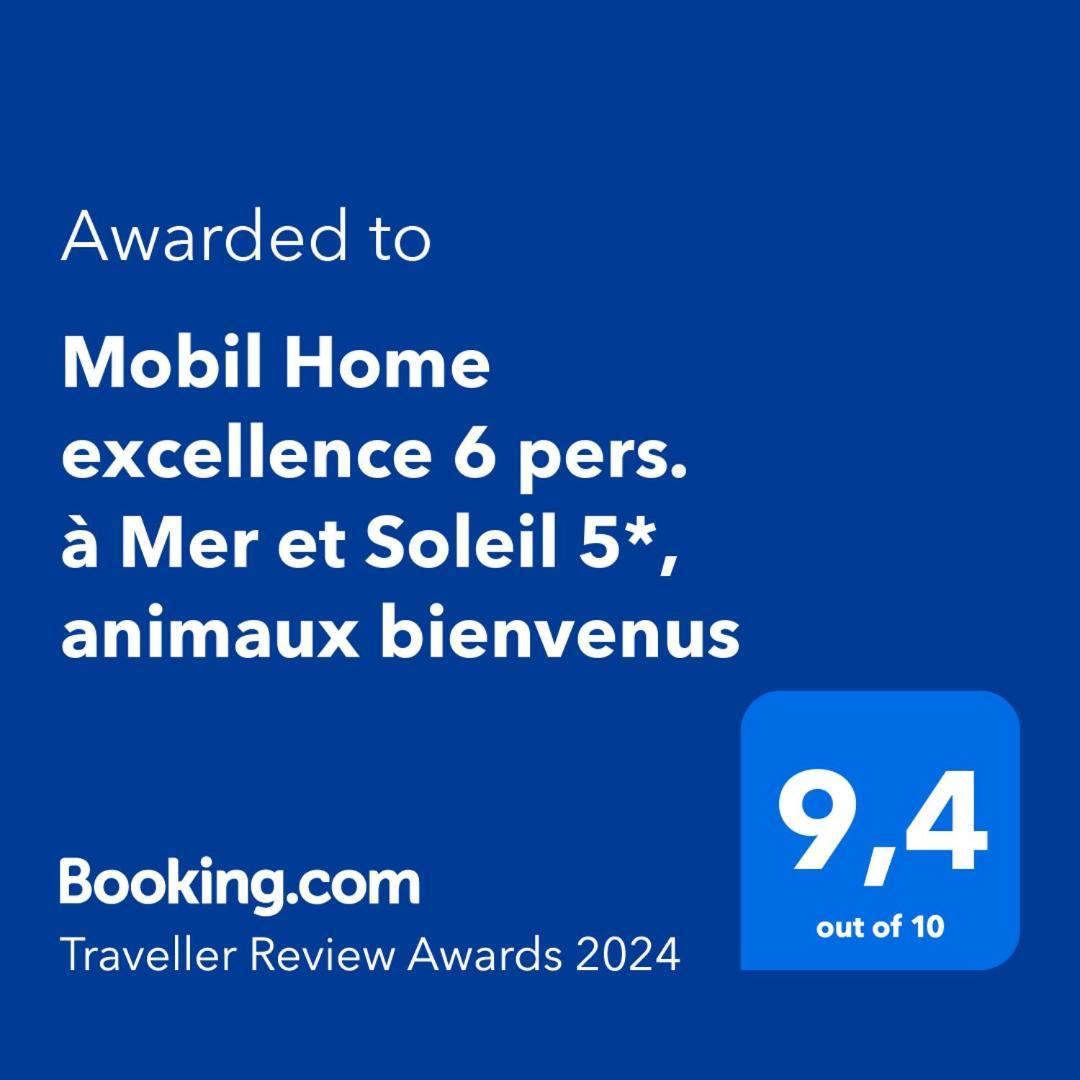 Mobil Home Excellence 6 Personnes Au Camping Mer Et Soleil, Saint George D'Oleron Les Sables Vignier Extérieur photo